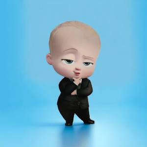 Boss Baby, MDF / PVC - figurina printata - 90cm