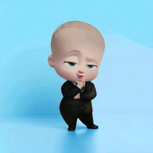 Boss Baby, MDF / PVC - figurina printata - 90cm