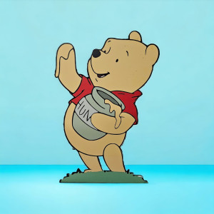 Winnie the Pooh, MDF / PVC - figurina printata - 90cm