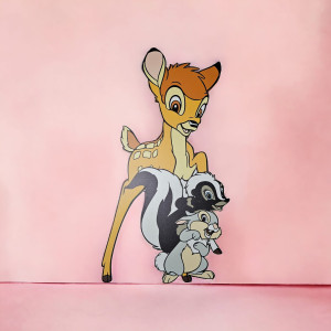 Bambi V2, MDF / PVC - figurina printata - 90cm