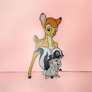 Bambi V2, MDF / PVC - figurina printata - 90cm