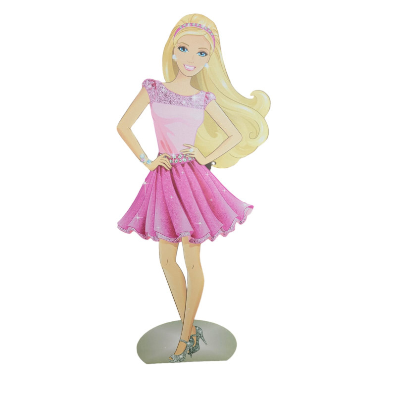 Barbie, MDF / PVC - figurina printata - 90cm