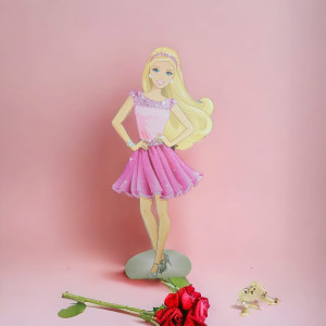 Barbie, MDF / PVC - figurina printata - 90cm