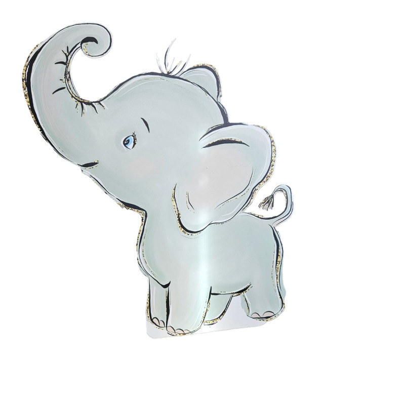 Elefant, MDF / PVC - figurina printata - 78cm