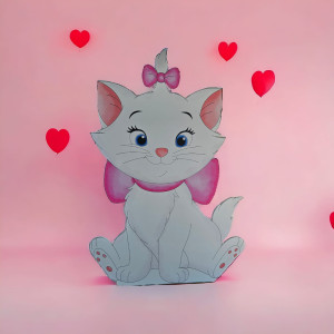 Pisicuta Marie, MDF / PVC - figurina printata - 86cm