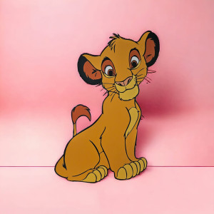 Leu V3, MDF / PVC - figurina printata - 90cm