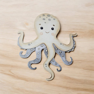 Caracatita, MDF / PVC - figurina printata - 70cm