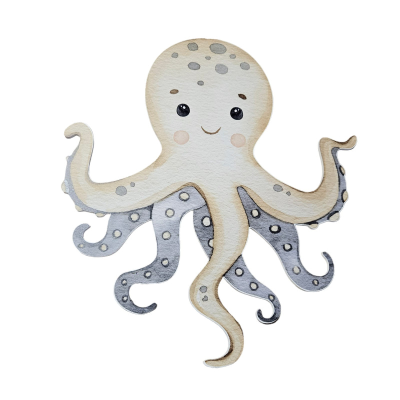 Caracatita, MDF / PVC - figurina printata - 70cm