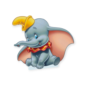 Dumbo, MDF / PVC - figurina printata - 60cm