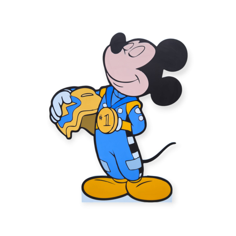 Mickey Nr. 1 , MDF / PVC - figurina printata - 80cm