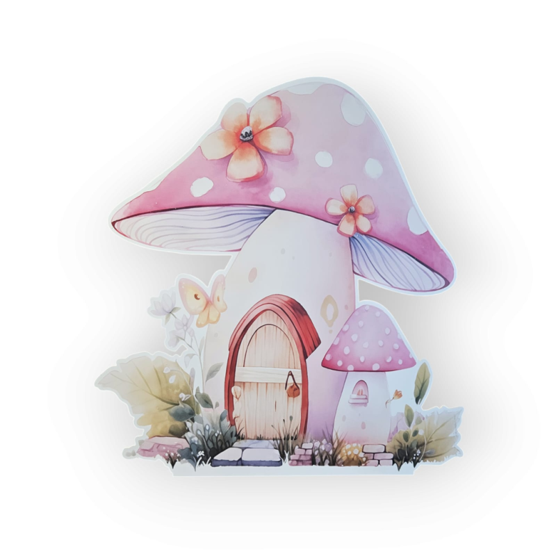 Casa ciupercuta, MDF / PVC - figurina printata - 62cm