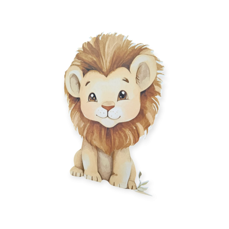 Leu, MDF / PVC - figurina printata - 85cm