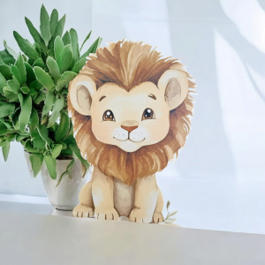 Leu, MDF / PVC - figurina printata - 85cm