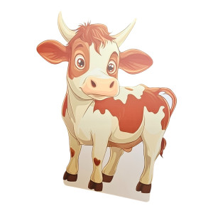 Vaca, MDF / PVC - figurina printata - 80cm