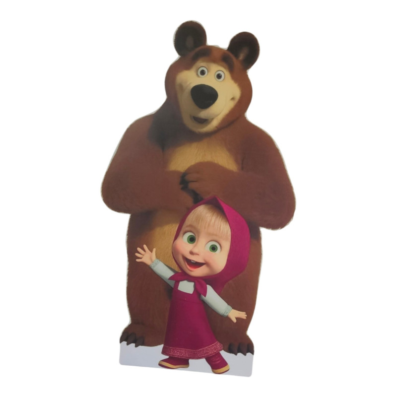 Masha si ursul, MDF / PVC - figurina printata - 90cm