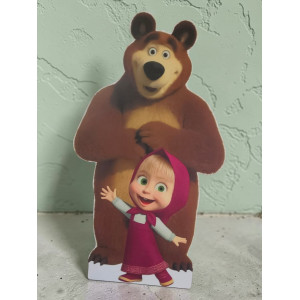 Masha si ursul, MDF / PVC - figurina printata - 90cm