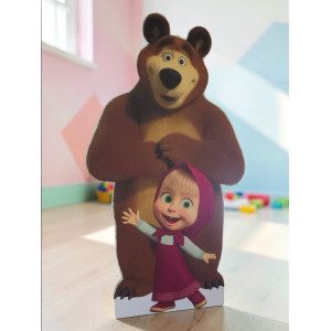 Masha si ursul, MDF / PVC - figurina printata - 90cm