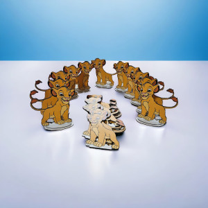 Leu, MDF, fata-verso, cu suport