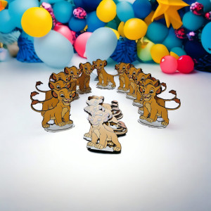 Leu, MDF, fata-verso, cu suport