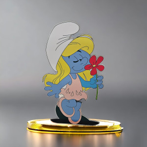 Strumfita, MDF / PVC - figurina printata - 90cm